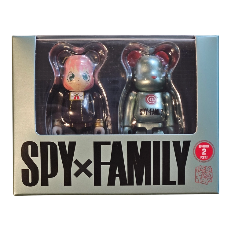 Bearbrick Spy × Family 2er-Set 100% in der Verpackung