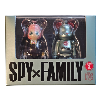 Bearbrick Spy × Family 2er-Set 100% in der Verpackung