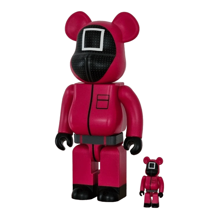 Bearbrick Squid Game Guard 'Square' 100%+400% schräg