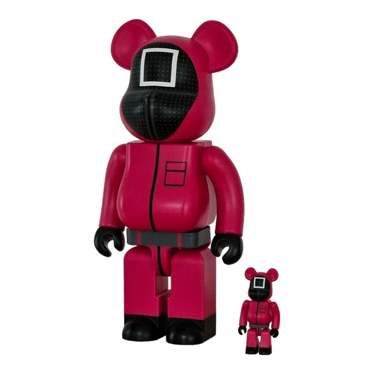 Bearbrick Squid Game Guard 'Square' 100%+400% schräg