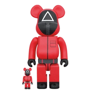 Bearbrick Squid Game Guard 'Triangle' 100%+400% Herstellerbild 1