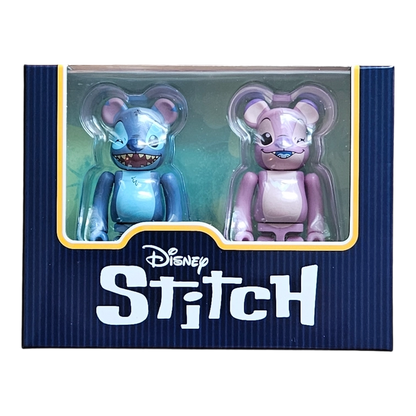 Bearbrick Stitch & Angel 2er-Set 100% in der Verpackung