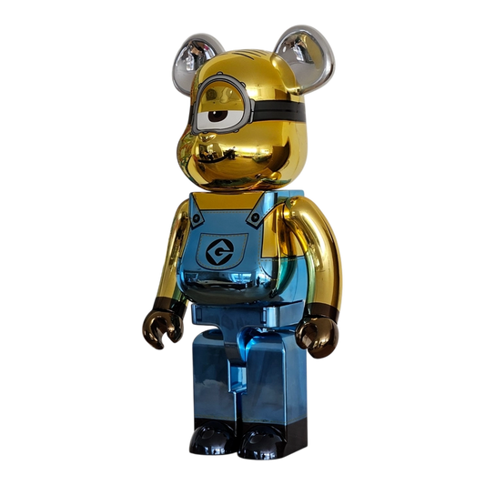 Bearbrick Stuart Chrome Version 1000% schräg