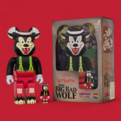 Bearbrick The Big Bad Wolf [Disney] 100%+400% mit Verpackung