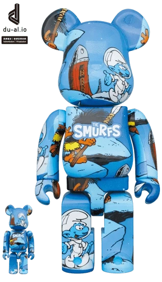 Bearbrick The Smurf 'The Astrosmurf' 100%+400% Herstellerbild 1