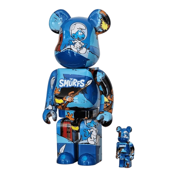 Bearbrick The Smurf 'The Astrosmurf' 100%+400% schräg