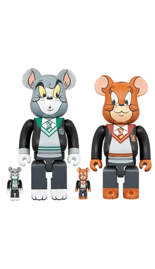 Bearbrick Tom and Jerry in Hogwarts House Robes 100%+400% Herstellerbild 1