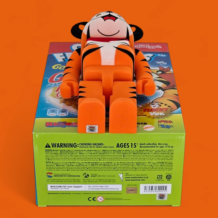 Bearbrick Tony the Tiger Flocky Version [Kellogg's Corn Frosties] 100%+400% Echtheitsmerkmale