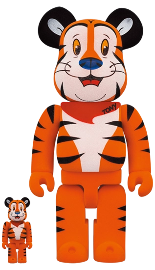 Bearbrick Tony the Tiger Flocky Version [Kellogg's Corn Frosties] 100%+400% Herstellerbild 1
