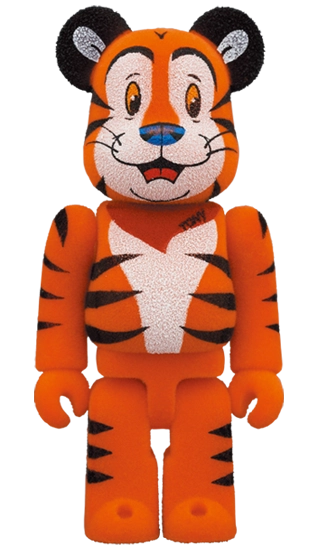 Bearbrick Tony the Tiger Flocky Version [Kellogg's Corn Frosties] 100%+400% Herstellerbild 2