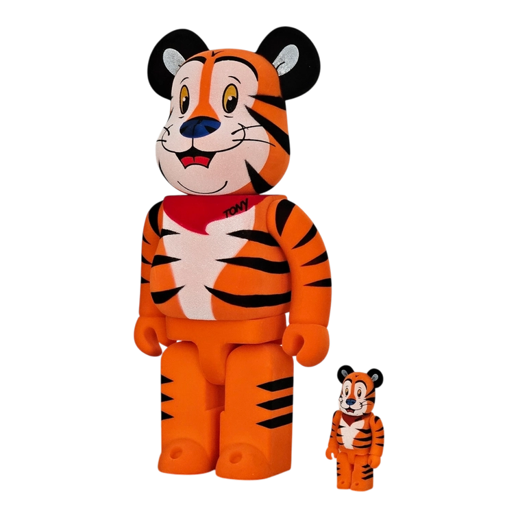 Bearbrick Tony the Tiger Flocky Version [Kellogg's Corn Frosties] 100%+400% schräg