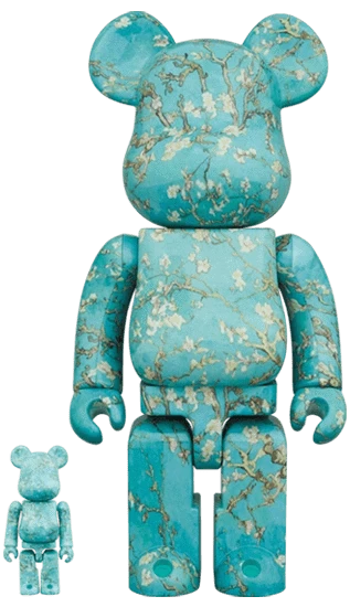 Bearbrick Vincent van Gogh Almond Blossom 100%+400% Herstellerbild 1