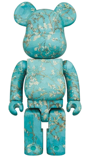 Bearbrick Vincent van Gogh Almond Blossom 100%+400% Herstellerbild 3