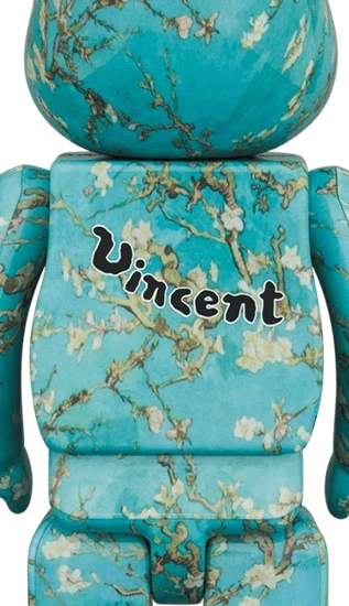 Bearbrick Vincent van Gogh Almond Blossom 100%+400% Herstellerbild 4