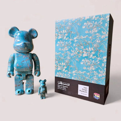 Bearbrick Vincent van Gogh Almond Blossom 100%+400% mit Verpackung