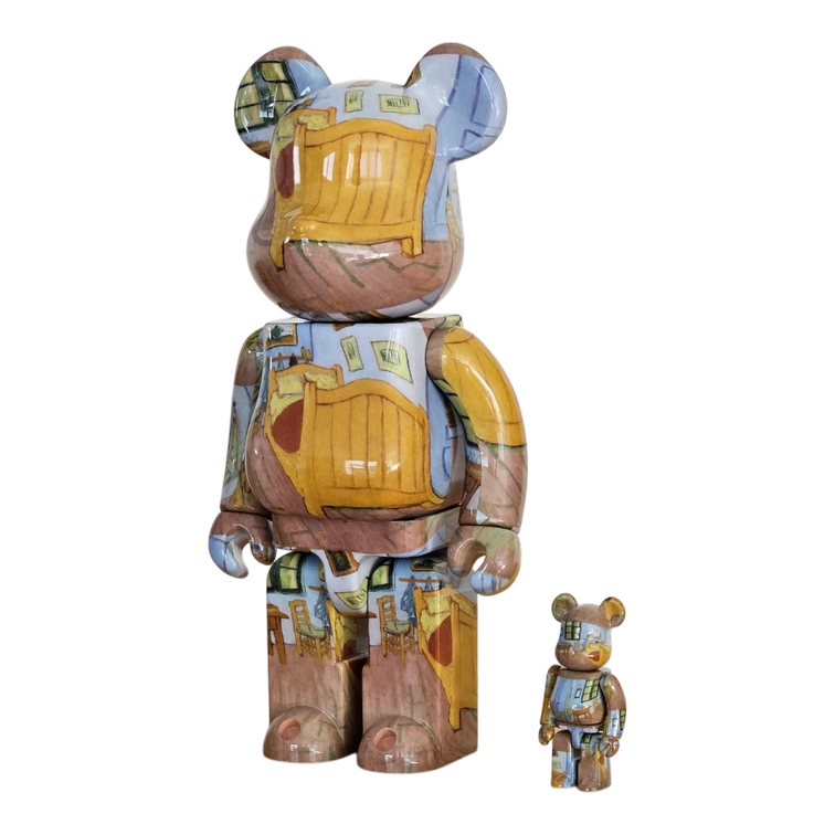 Bearbrick Vincent van Gogh The Bedroom 100%+400% schräg