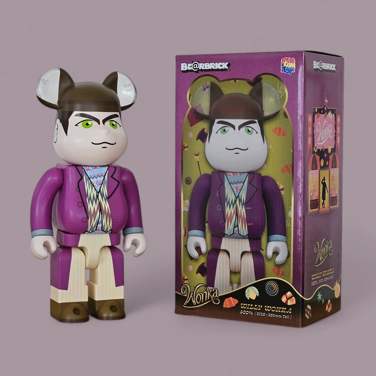 Bearbrick Willy Wonka 400% mit Verpackung