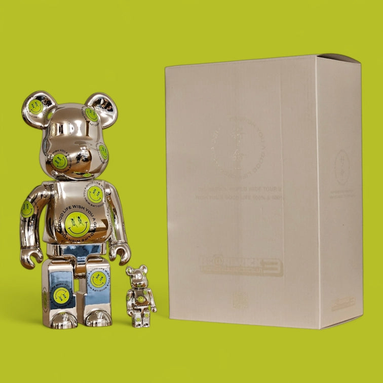 Bearbrick Wish You a Good Life NICKTHEREAL mit Verpackung