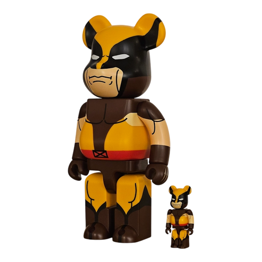 Bearbrick Wolverine Brown Version schräg