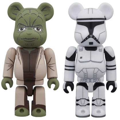 Bearbrick Yoda & Clonetrooper 2er-Set 100% Herstellerbild 1