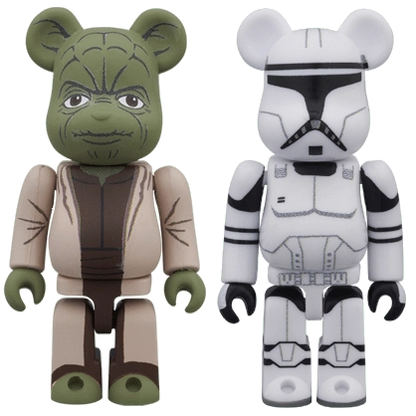 Bearbrick Yoda & Clonetrooper 2er-Set 100% Herstellerbild 1