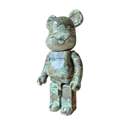 Bearbrick atmos Aged Map 1000% schräg