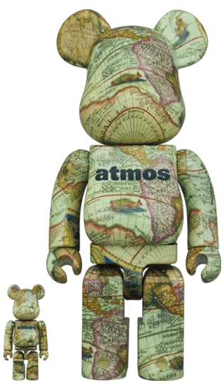 Bearbrick atmos Aged Map Herstellerbild 1