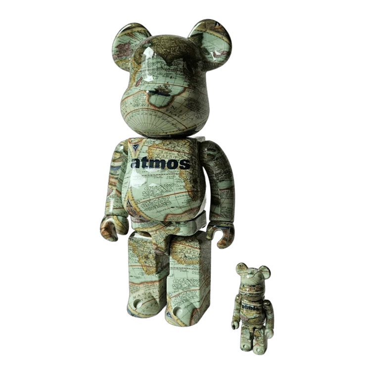 Bearbrick atmos Aged Map schräg