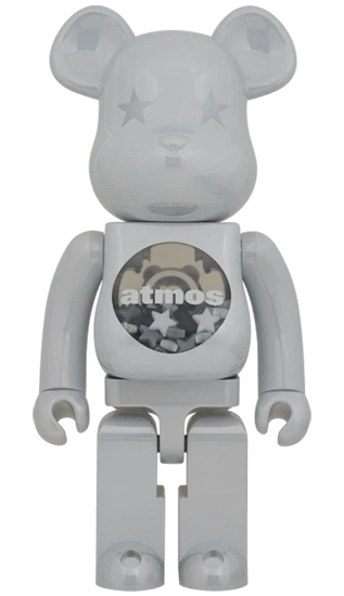 Bearbrick atmos White Chrome Version 1000% Herstellerbild 1