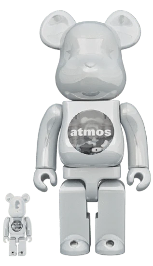 Bearbrick atmos White Chrome Version 100%+400% Herstellerbild 1