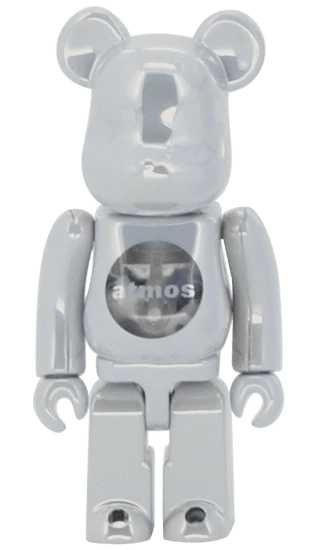 Bearbrick atmos White Chrome Version 100%+400% Herstellerbild 2