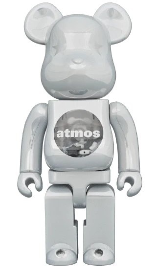 Bearbrick atmos White Chrome Version 100%+400% Herstellerbild 3