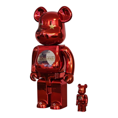 Bearbrick atmos × Clottee 100%+400% schräg