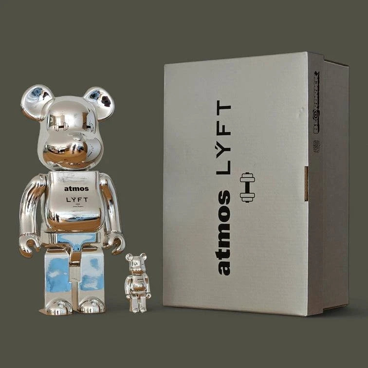 Bearbrick atmos × LÝFT 100%+400% mit Verpackung