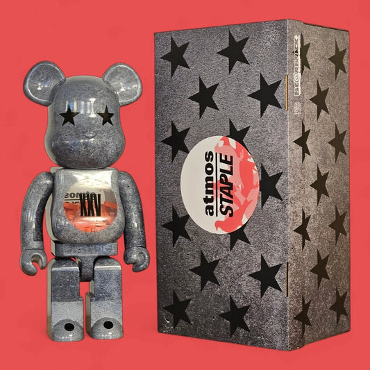 Bearbrick atmos × Staple Type-5 1000% mit Verpackung