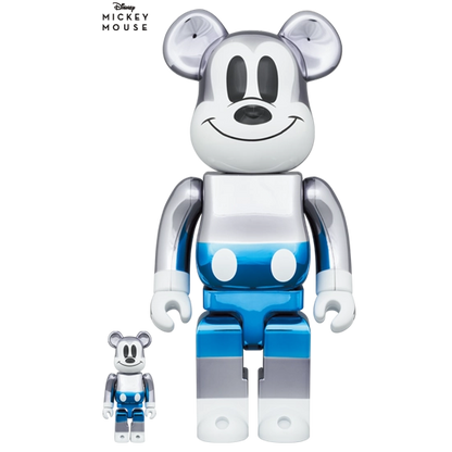 Bearbrick fragmentdesign Mickey Mouse Blue Version 100%+400% Herstellerbild 1