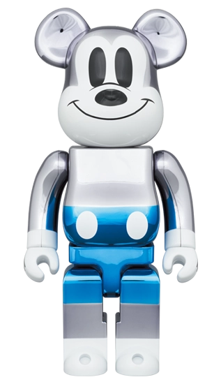 Bearbrick fragmentdesign Mickey Mouse Blue Version 100%+400% Herstellerbild 3