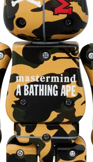 Bearbrick mastermind × A Bathing Ape Yellow 200% Herstellerbild 2