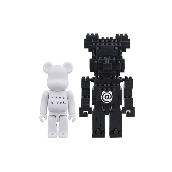 Bearbrick × nanoblock 2-Pack Set A 100% Herstellerbild 1