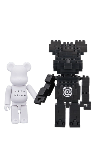 Bearbrick × nanoblock 2-Pack Set A 100% Herstellerbild 4