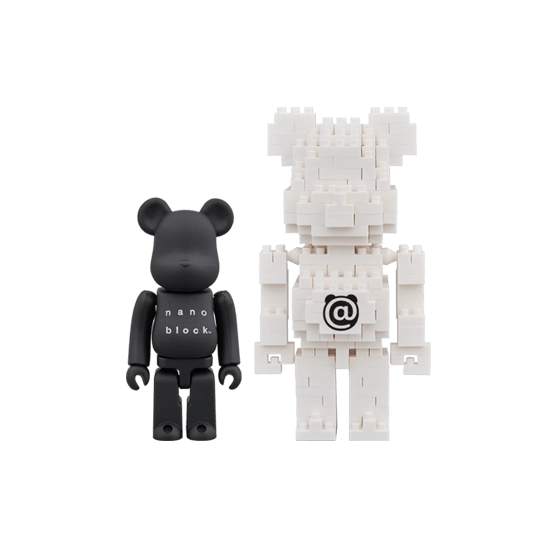 Bearbrick × nanoblock 2-Pack Set B 100% Herstellerbild 1