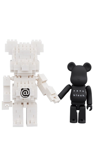 Bearbrick × nanoblock 2-Pack Set B 100% Herstellerbild 4