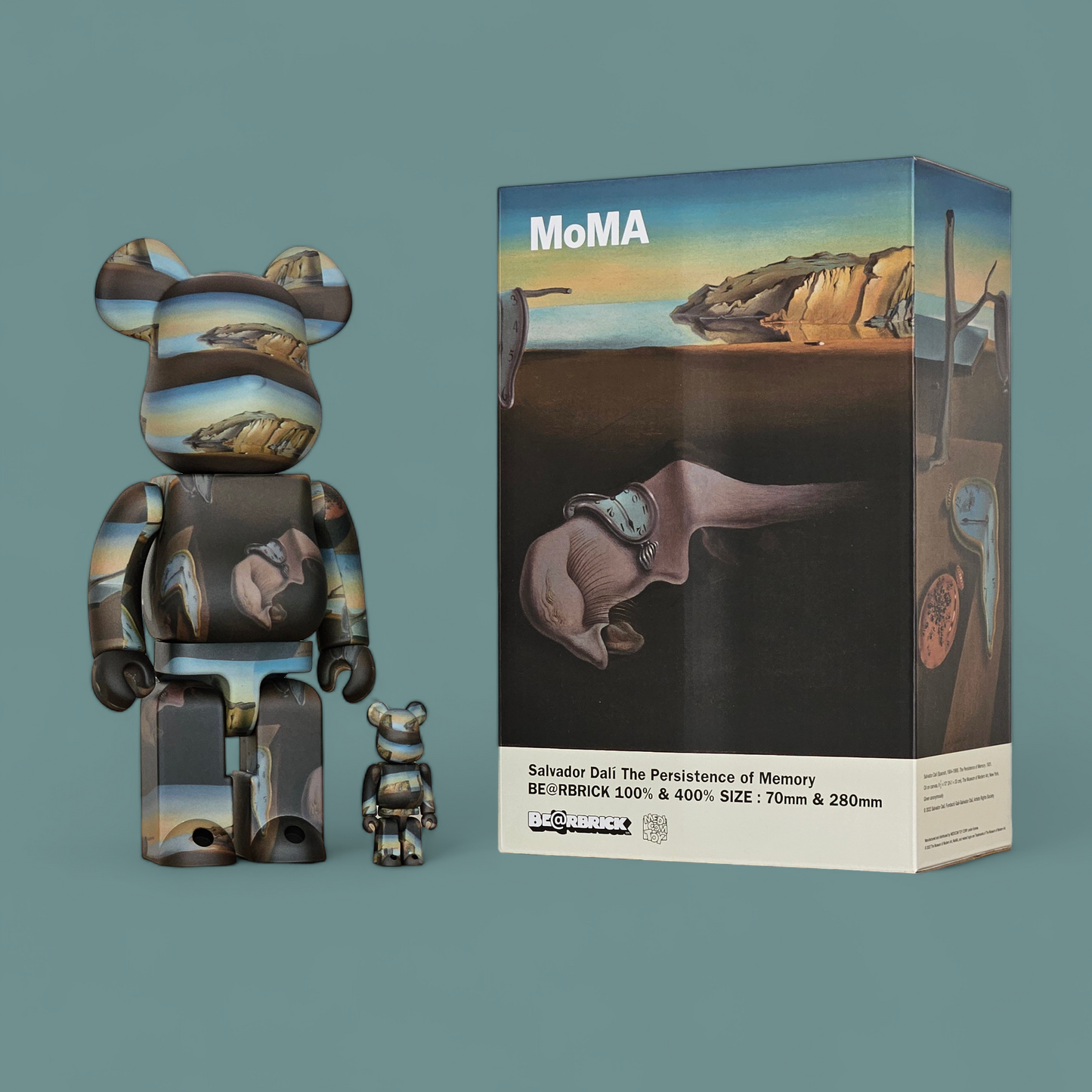 BE@RBRICK Salvador Dali "The Persistence of Memory" (100%+400%)