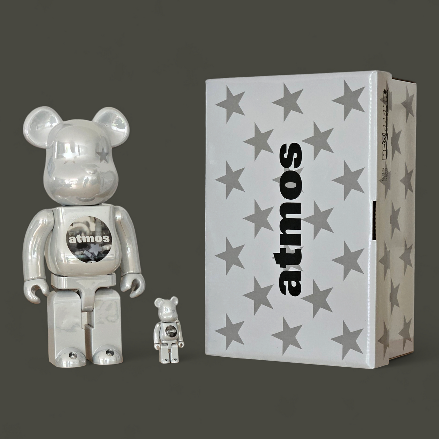 BE@RBRICK atmos BLANC CHROME Version (100%+400%)