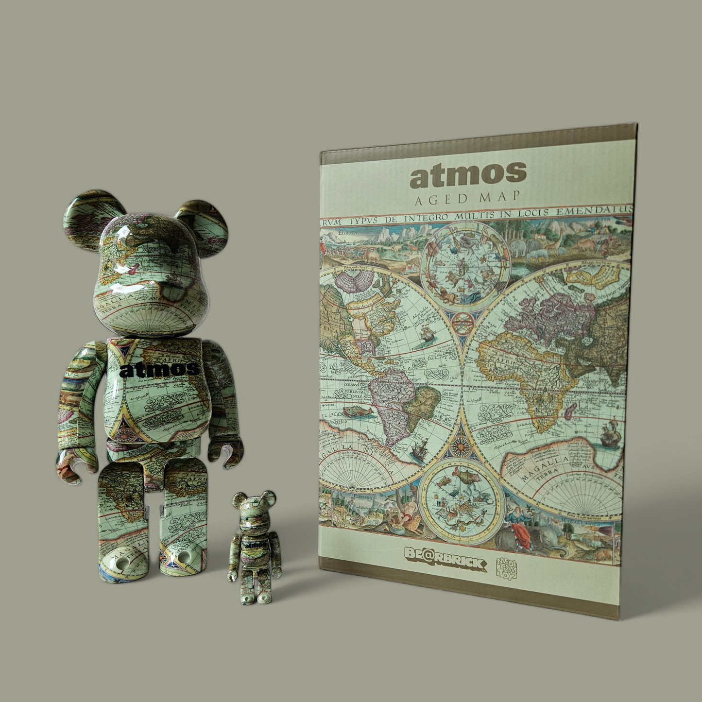 BE@RBRICK atmos CARTE ÂGÉE (100%+400%)