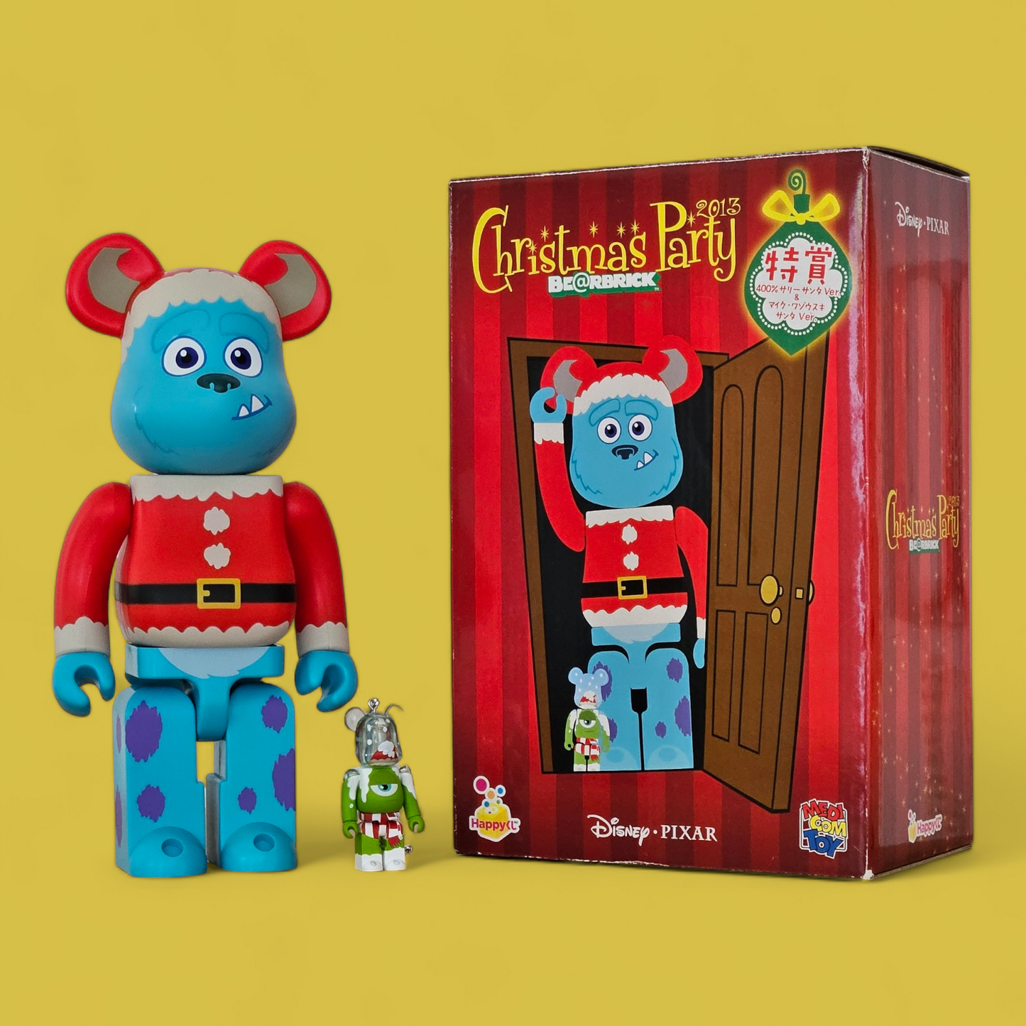 BE@RBRICK SP - Version Sulley Santa et Mike Christmas Version (100% + 400%)