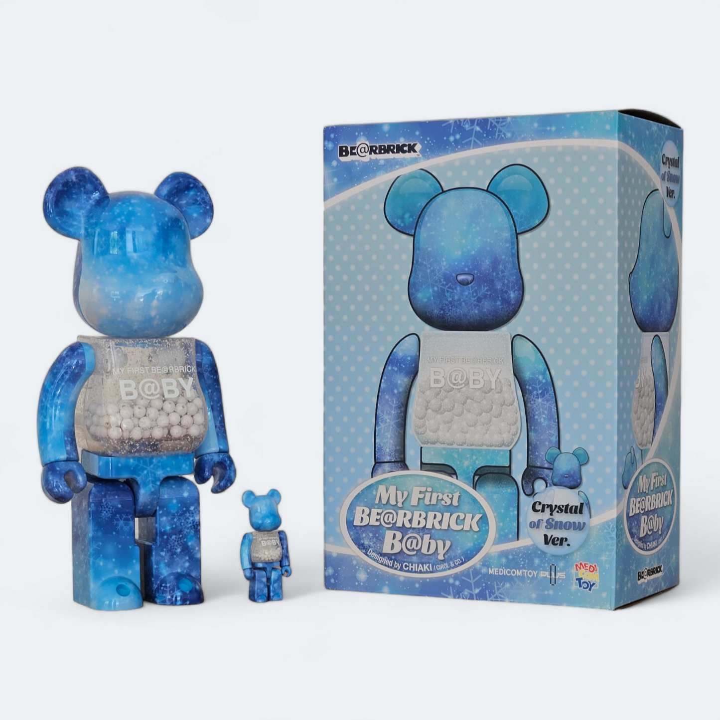 Mon premier BE@RBRICK B@by Crystal of Snow Version (100%+400%)