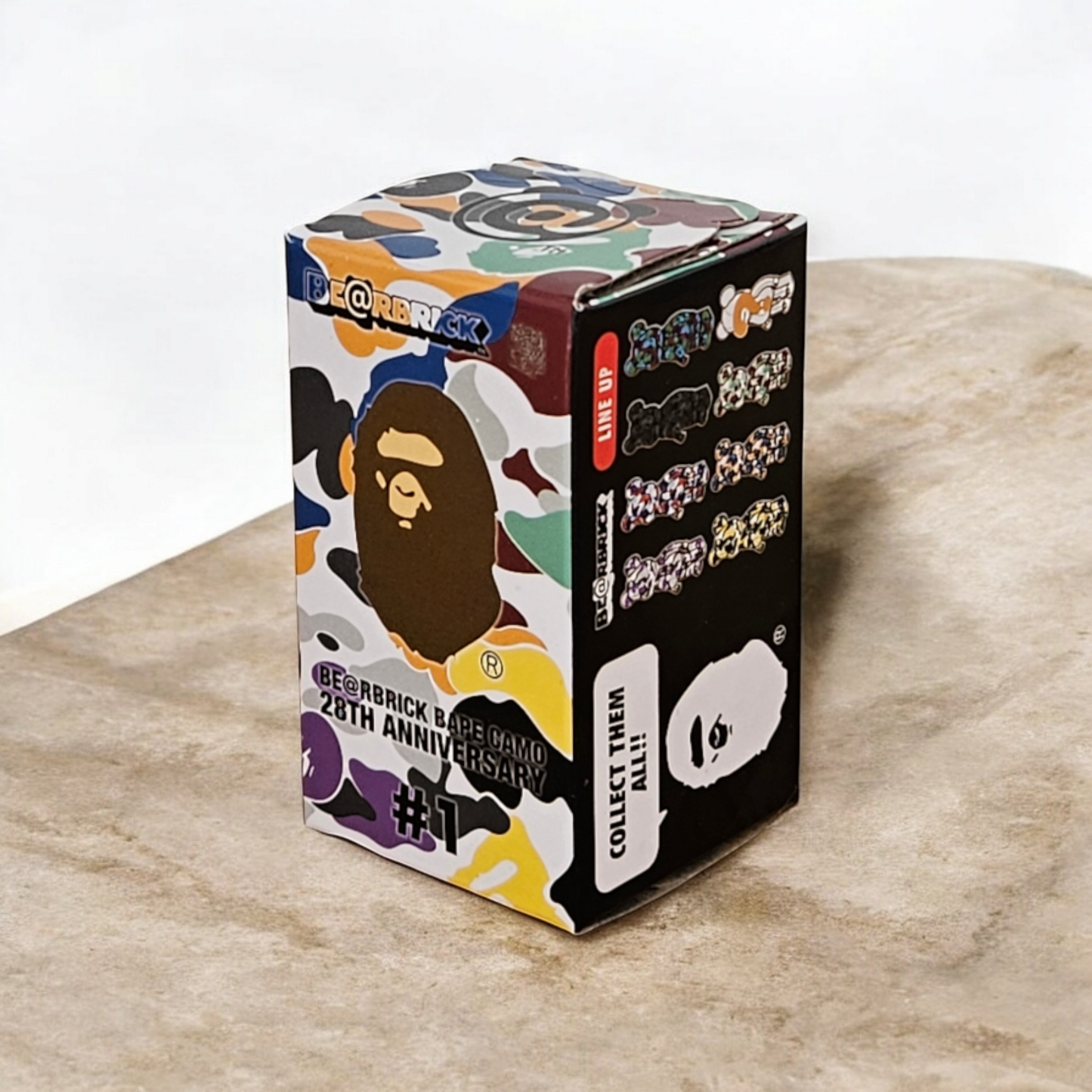 BE@RBRICK BAPE Camo 28e anniversaire #1 Noir/Olive (100%)