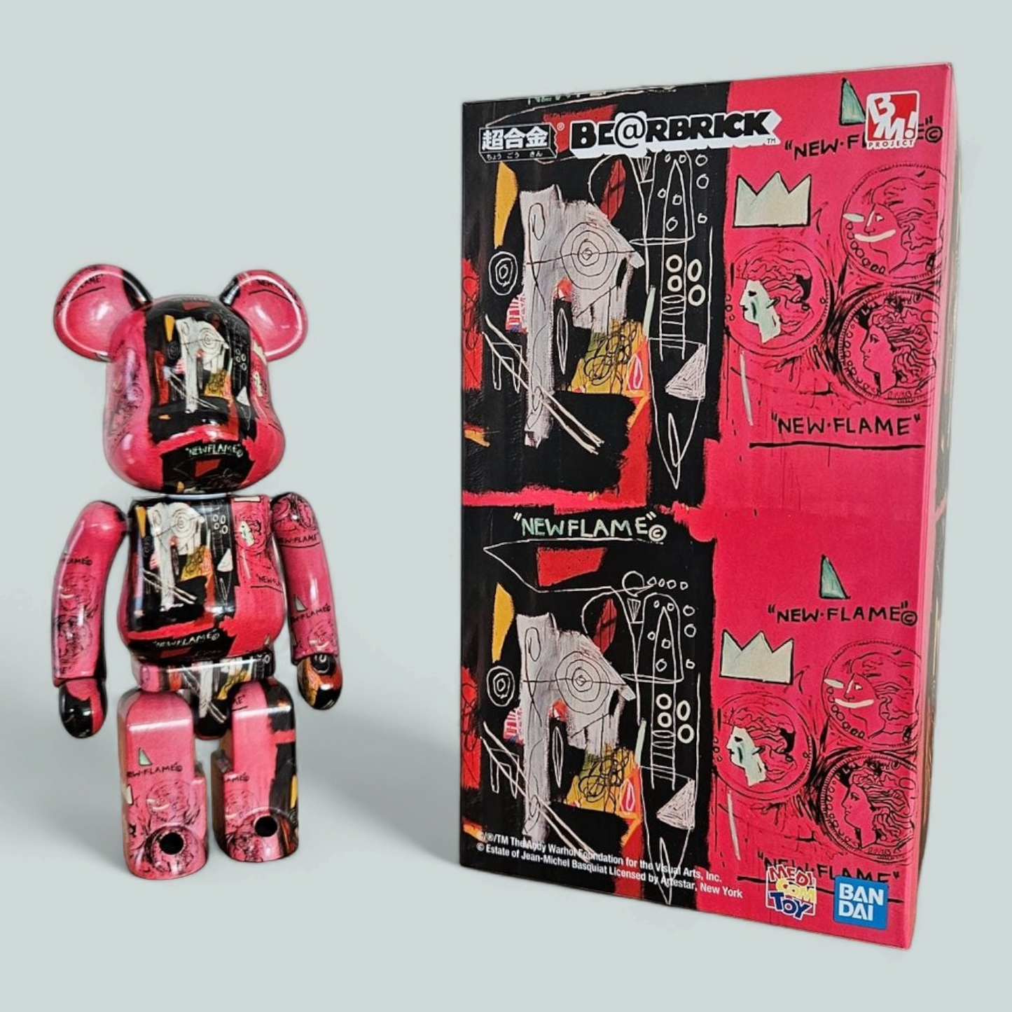 BE@RBRICK Andy Warhol × Jean-Michel Basquiat (200%)