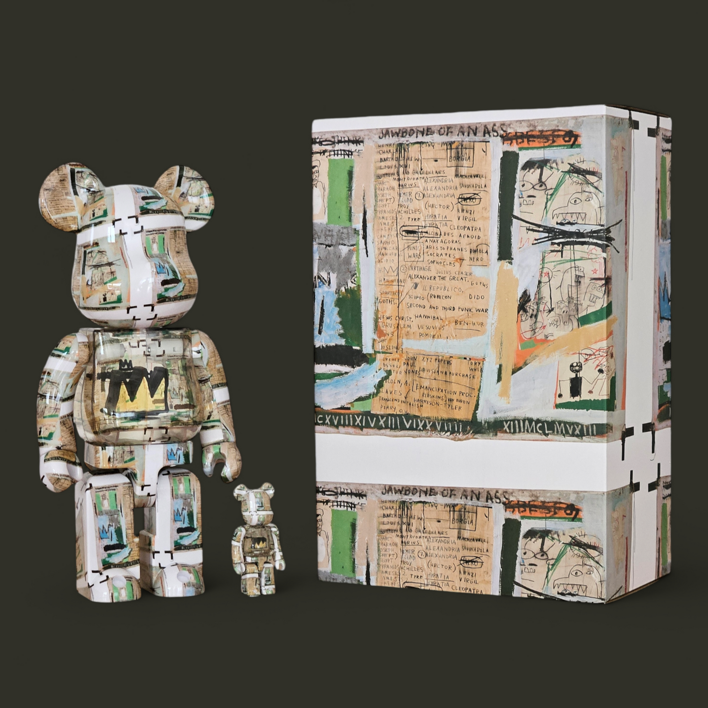 BE@RBRICK Jean-Michel Basquiat "King Pleasure" (100%+400%)